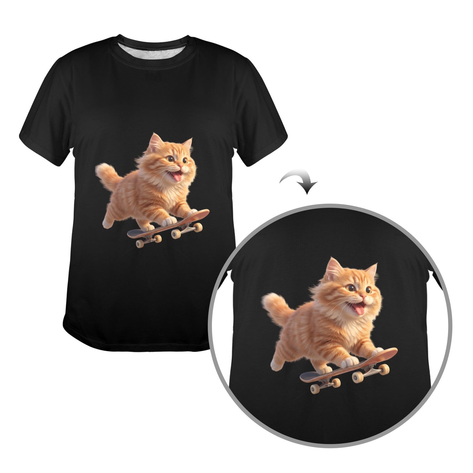 New Women's T-Shirt in USA Size Front Print （Made in USA，Ships to USA Only）