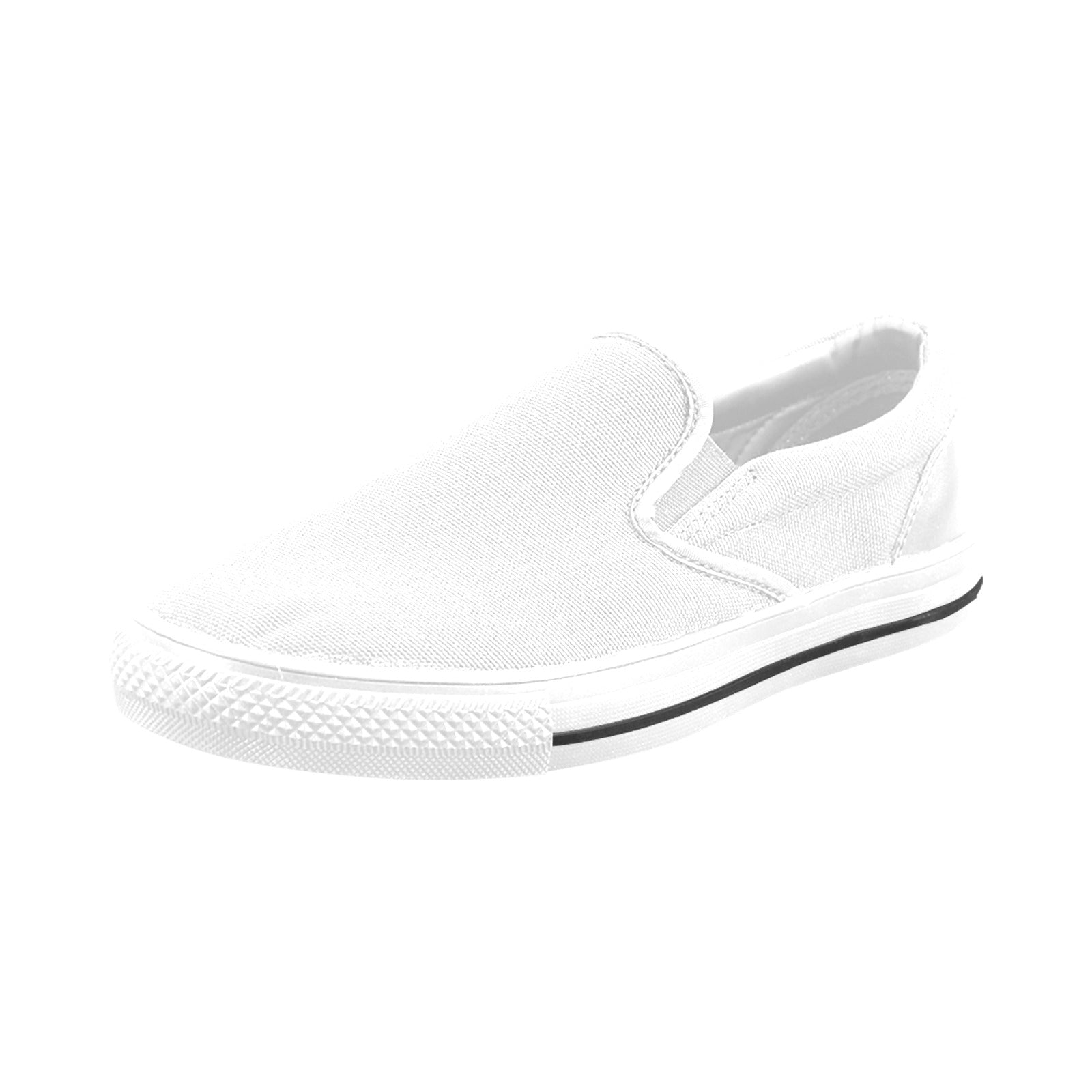 Slip-on Canvas Kid's Shoes (Big Kid) (Model 019)